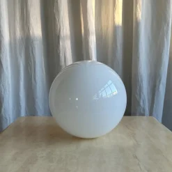 Pamono Italian Modern Brass and Opaline Glase Cactus Floor Lamp, 2000s