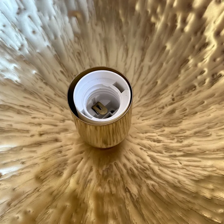 Pamono Italian Modern Brass and Opaline Glase Cactus Floor Lamp, 2000s