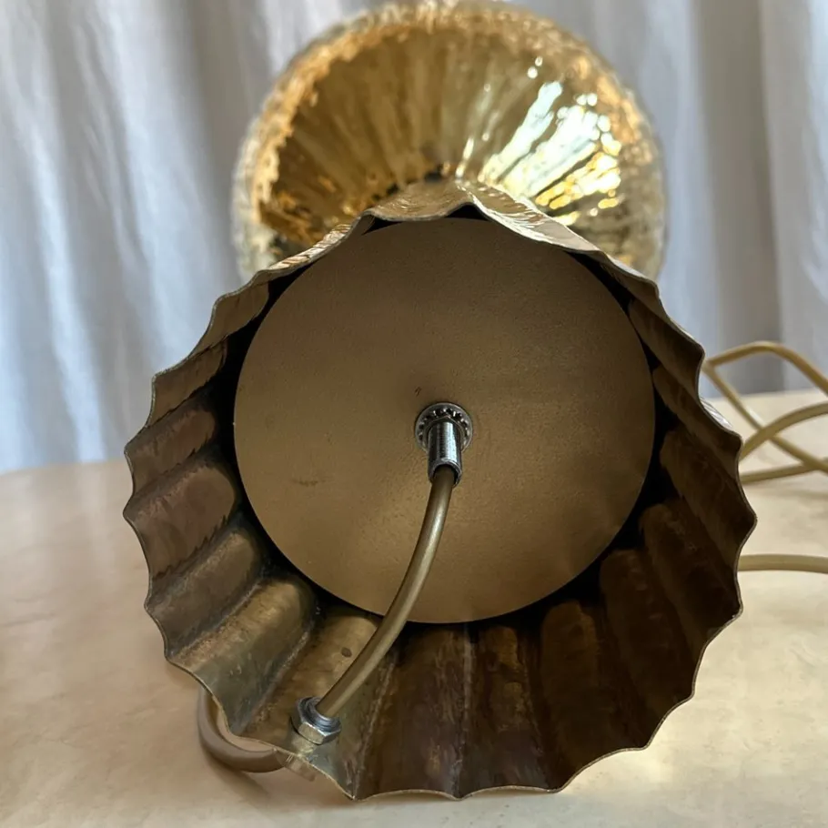 Pamono Italian Modern Brass and Opaline Glase Cactus Floor Lamp, 2000s