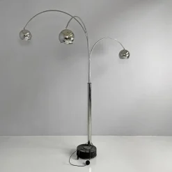 Clearance Pamono Italian Modern Chromed Metal Floor Lamp attributed to Goffredo Reggiani for Reggiani, 1970s