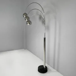 Clearance Pamono Italian Modern Chromed Metal Floor Lamp attributed to Goffredo Reggiani for Reggiani, 1970s