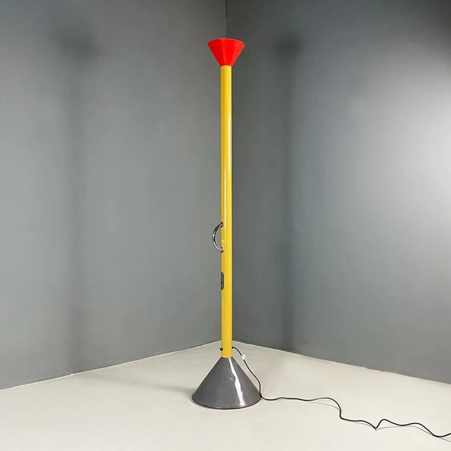 Online Pamono Italian Modern Colored Steel Callimaco Floor Lamp by Sottsass for Artemide, 1980s