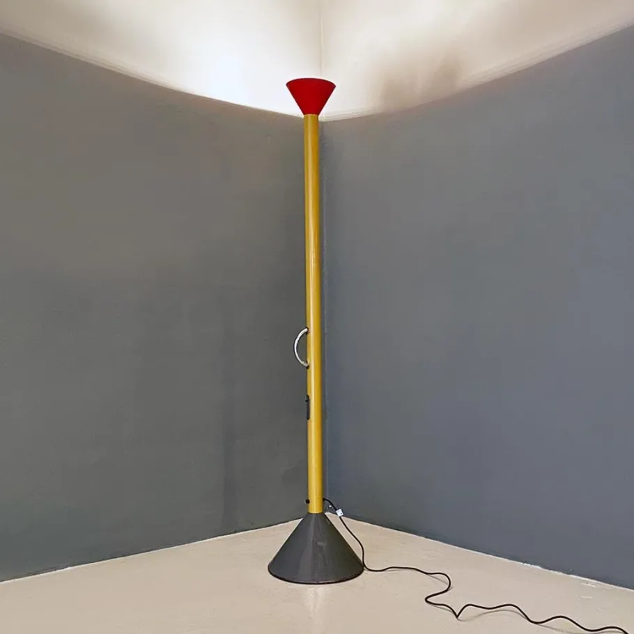 Online Pamono Italian Modern Colored Steel Callimaco Floor Lamp by Sottsass for Artemide, 1980s