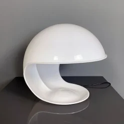 Best Pamono Italian Modern Foglia Shell Lamp in White Plastic by Elio Martinelli, 1970s