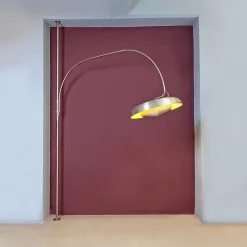 New Pamono Italian Modern Telescopical Arc Lamp in Metal by Pirro Cuniberti for Sirrah, 1970s