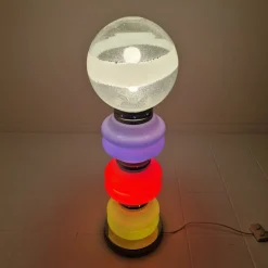 Clearance Pamono Italian Murano Floor Lamp in 3 Colors Light attributed to Carlo Nason for Mazzega, 1970s