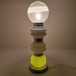 Clearance Pamono Italian Murano Floor Lamp in 3 Colors Light attributed to Carlo Nason for Mazzega, 1970s