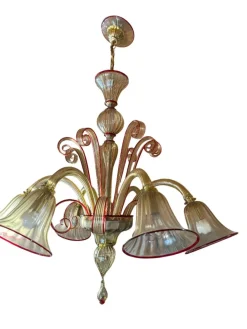 Best Pamono Italian Murano Glass Chandelier