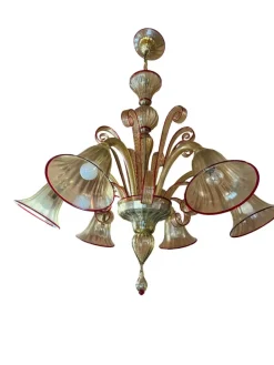 Best Pamono Italian Murano Glass Chandelier