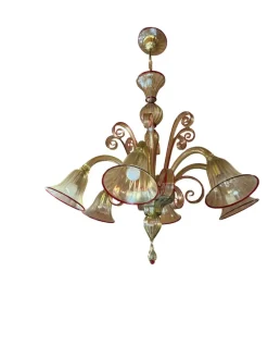 Best Pamono Italian Murano Glass Chandelier