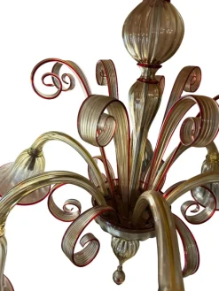 Best Pamono Italian Murano Glass Chandelier