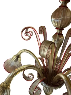 Best Pamono Italian Murano Glass Chandelier
