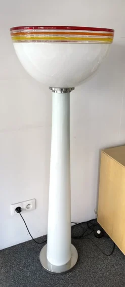 Outlet Pamono Italian Murano Glass Floor Lamp by Roberto Pamio for Leucos, 1970s