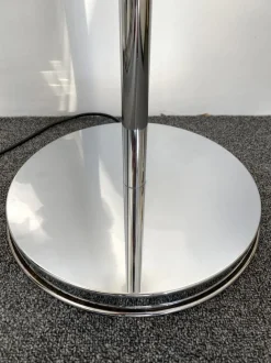 Best Pamono Italian Murano Glass, Metal & Chrome Floor Lamp from Mazzega, 1970s