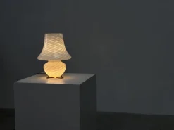 Best Pamono Italian Murano Glass Mushroom Table Lamp, 1970s