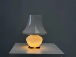 Best Pamono Italian Murano Glass Mushroom Table Lamp, 1970s