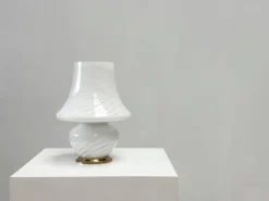 Best Pamono Italian Murano Glass Mushroom Table Lamp, 1970s
