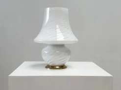 Best Pamono Italian Murano Glass Mushroom Table Lamp, 1970s