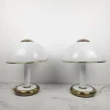 Clearance Pamono Italian Murano Glass Table Lights from F. Fabbian, 1970s, Set of 2