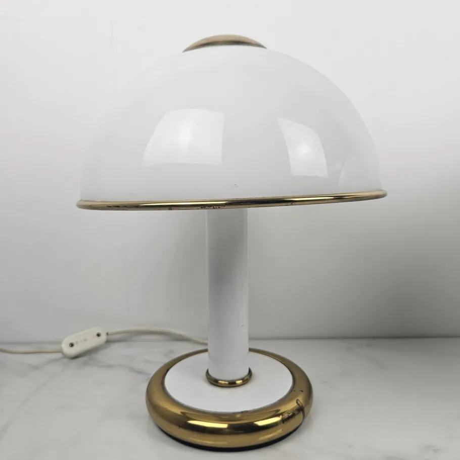 Clearance Pamono Italian Murano Glass Table Lights from F. Fabbian, 1970s, Set of 2