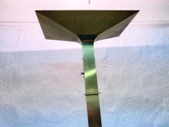 Clearance Pamono Italian New Society Floor Lamp in Brass, 1980s