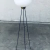 Outlet Pamono Italian Opaline Tripod Floor Lamp, 1950s
