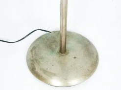 Best Pamono Italian Rationalist Nickel-Plated Metal and Aluminum Luminator Floor Lamp, 1940s