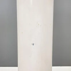 Clearance Pamono Italian Space Age Floor Lamp in Orange and White Metal with Opaline Glass, 1970s