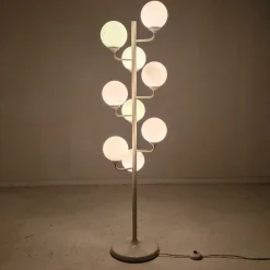 Clearance Pamono Italian Space Age Glass Floor Lamp from Kaiser Idell / Kaiser Leuchten, 1980s