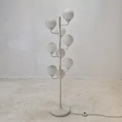 Clearance Pamono Italian Space Age Glass Floor Lamp from Kaiser Idell / Kaiser Leuchten, 1980s
