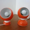 Best Pamono Italian Space Age Metal Internal Magnet Table Lamps by Reggiani, 1960s, Set of 2