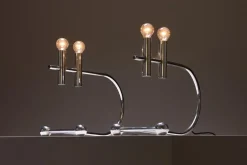 Clearance Pamono Italian Space Age Table Lamps, 1970s, Set of 2