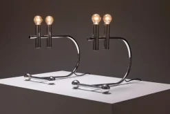 Clearance Pamono Italian Space Age Table Lamps, 1970s, Set of 2