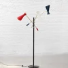 New Pamono Italian Tricolor Counterweight Diabolo Floor Lamp, 1950