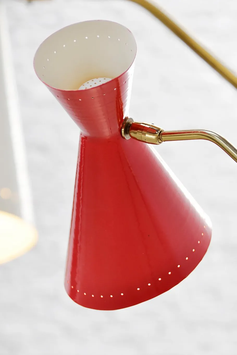 New Pamono Italian Tricolor Counterweight Diabolo Floor Lamp, 1950