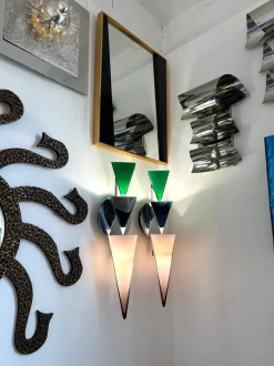 Best Pamono Italian Wassily Sconces attributed to Tihani and Mancini for Foscarini, 1980s, Set of 2