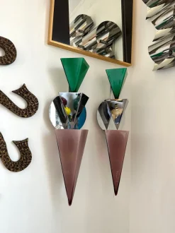 Best Pamono Italian Wassily Sconces attributed to Tihani and Mancini for Foscarini, 1980s, Set of 2