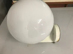 Best Pamono Italian White Opaline Glass Wall Lights from Bega, 1960s, Set of 2