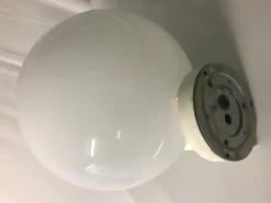 Best Pamono Italian White Opaline Glass Wall Lights from Bega, 1960s, Set of 2