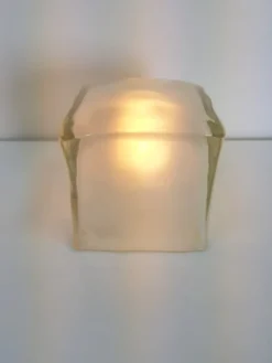 Hot Pamono Iviken Ice Cube Table Lamp in Glass from Ikea, 1990s