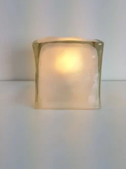 Hot Pamono Iviken Ice Cube Table Lamp in Glass from Ikea, 1990s