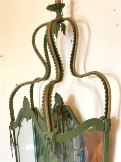 Best Pamono Lacquered Iron Wall Lantern, 1940s