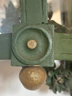 Best Pamono Lacquered Iron Wall Lantern, 1940s