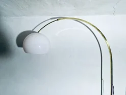 Pamono Large Adjustable Brass Arch Lamp, 1970s