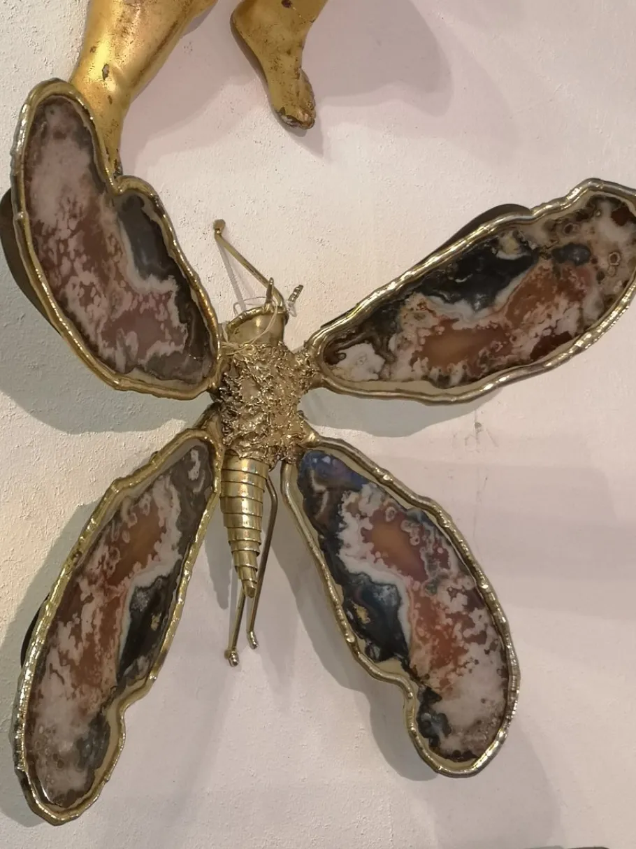 Best Pamono Large Agathe Butterfly Wall Light, 1970s