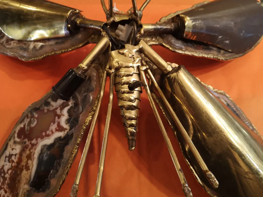 Best Pamono Large Agathe Butterfly Wall Light, 1970s