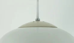 Best Pamono Large Art Deco Bauhaus Glass Pendant Light by August Walther & Sons, 1930s