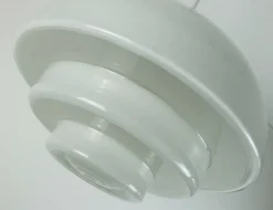 Best Pamono Large Art Deco Bauhaus Glass Pendant Light by August Walther & Sons, 1930s