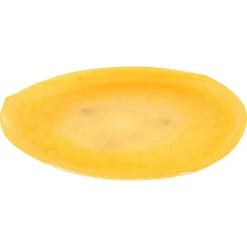Best Pamono Large Art Deco Bowl in Yellow-Orange Pâte de Verre from Schneider, 1930s