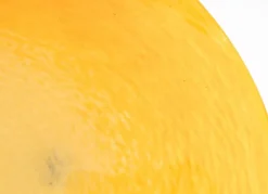 Best Pamono Large Art Deco Bowl in Yellow-Orange Pâte de Verre from Schneider, 1930s